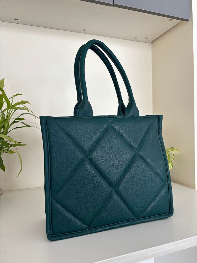 Textured Handheld Tote Bag